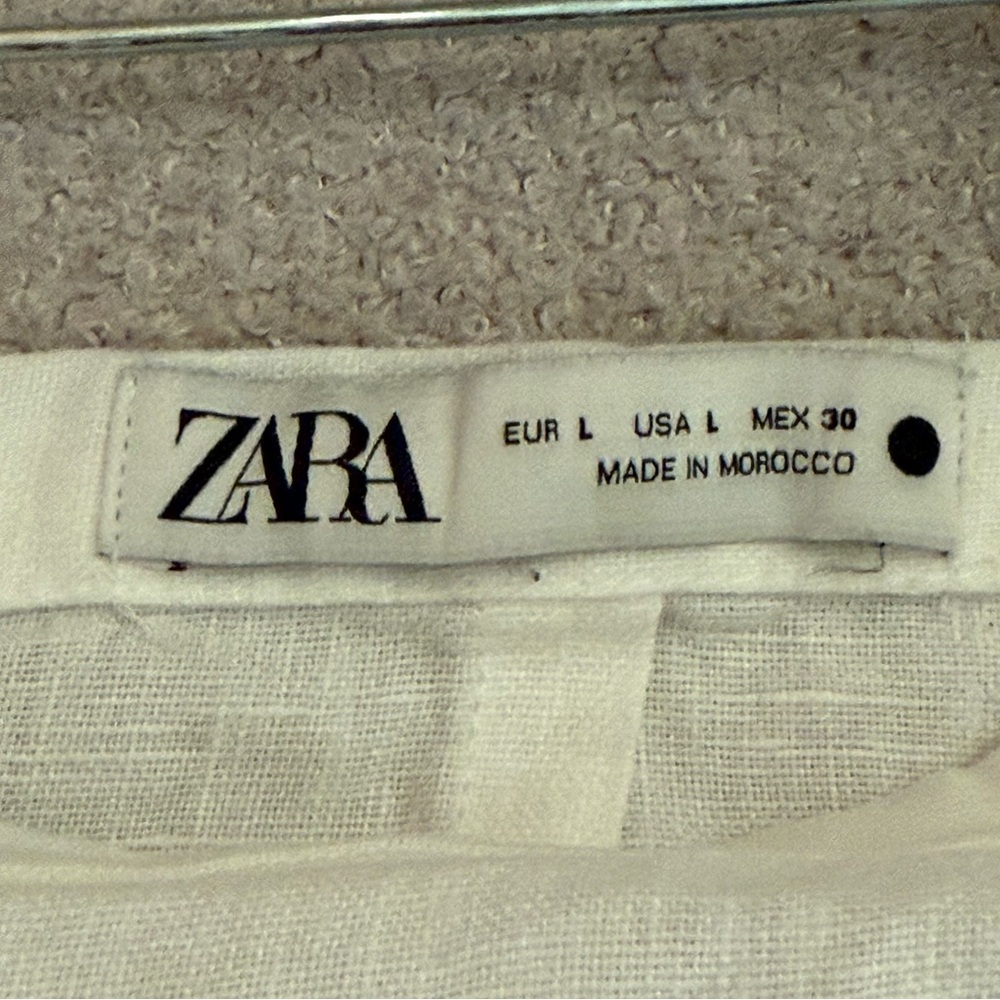 ZARA 100% Linen Maxi Skirt | Women’s Full length skirt boho beachy minimal Skirt - Picture 3 of 5